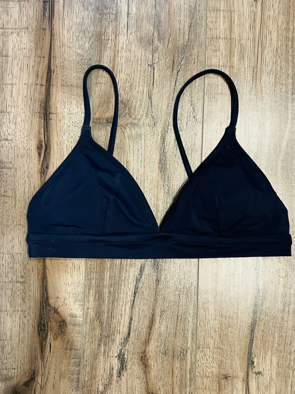 J.Crew Triangle Bikini Top Navy Blue